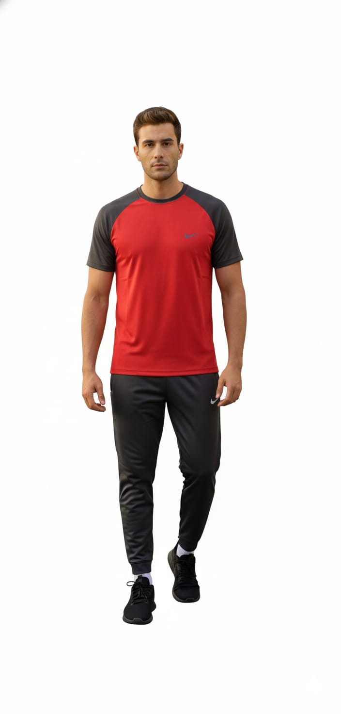 NIKE Premium Summer Tracksuit _ Red